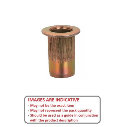 1050073 | IN-RIV-035C-028-R (PK-10) --- Rivet Nuts Inserts - 6-32 UNC - 3.5mm - 6.75 - 0.50 - 2.83 Klik