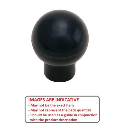 1102815 | KF127C-044-TPHS (Each) --- Ball Knobs - 1/2-13 UNC - 12.7mm - 43.66 - - Female Threaded - Phenolic Knob