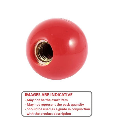 1074659 | KF064C-035-TPH-IN-R --- Ball Knobs - 1/4-20 UNC (6.35mm) x 34.93 mm -