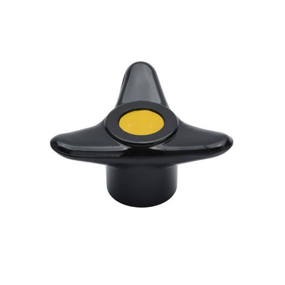 1232931 | KF100M-080-3LA (PK-4) --- Lobe Knobs - M10 - 10x1.5mm - 80x17 mm Three Lobe - Brass Knob