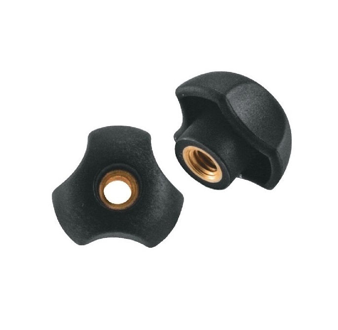 Knobs - Lobe - Three Lobe - Female - Through Hole