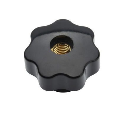 1232175 | KF060M-025-7L-P (Each) --- Lobe Knobs - M6 - 6x1mm - 25x12 mm Seven Lobe - Brass Knob