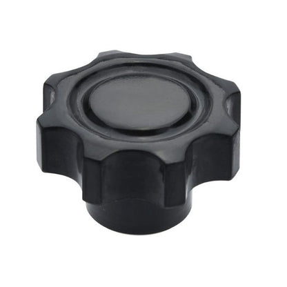 1092552 | KF100M-040-8L (Each) --- Lobe Knobs - M10 - 10x1.5mm - 40x17 mm Eight Lobe - Phenolic and Brass Knob