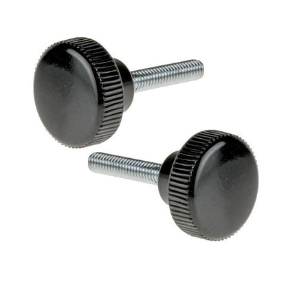 1053218 | KM040M-013-KPC08 (PK-5) --- Knurled Knobs - M4 - 4x0.7mm - 13x8 mm Male - Polypropylene with Steel Shank Knob