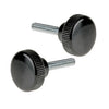 Knurled Knobs - M6 -6x1mm- 15x16 mm - Polypropylene with Steel Shank