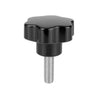 Lobe Knobs - 5/16-18 UNC -7.94mm- 33.02x25.4 mm - Plated Steel