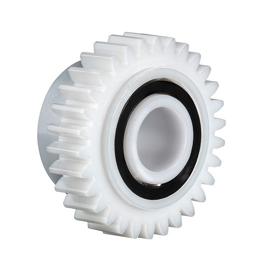 Disk Cleaning Applications Bearings - Application Oliver Xyratex Disk Cleaning Machine Bearing 12.7x 28.575x20.4mm - Integrated Gear - Acetal