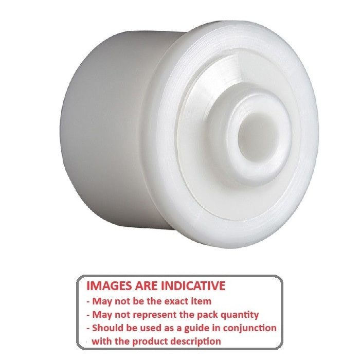 1230092 | KMS-1517 (Each) --- Special Applications Bearings - Application Flanged Conveyor Bearing 6.35 x 26.16 x 18mm Depth - 0.25 x 1.03 x 0.72 Inches - Acetal Bearing