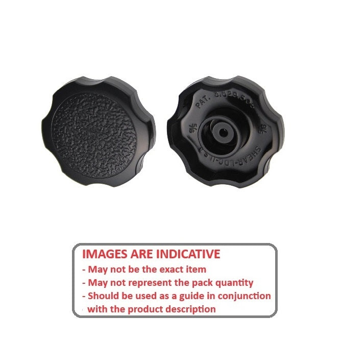 1074712 | KM064-038-ROS-B (2 Pcs) --- Knobs - 1/4 (6.35mm) - Use Own Screw x 38.1 mm x 11.9 mm