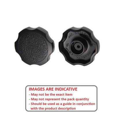 1074712 | KM064-038-ROS-B (2 Pcs) --- Knobs - 1/4 (6.35mm) - Use Own Screw x 38.1 mm x 11.9 mm