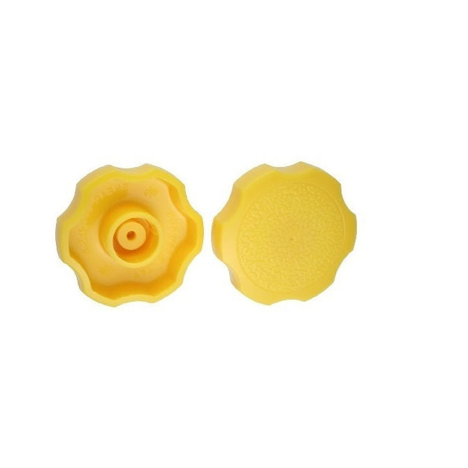 1092507 | KM100M-038-ROS-Y (PK-10) --- Thumb Knobs - M10 - 10.00mm - - Use Own Screw 38x12.5 mm For Cap Screws - Plastic Knob