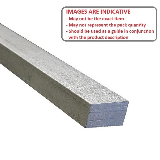 1110480 | 2R-0159-0191-0300-KS3U (Each) --- Rectangular Keysteel Lengths - 15.875x19.05x300 mm - Stainless Steel 303 Similar to A2, 304, 18-8