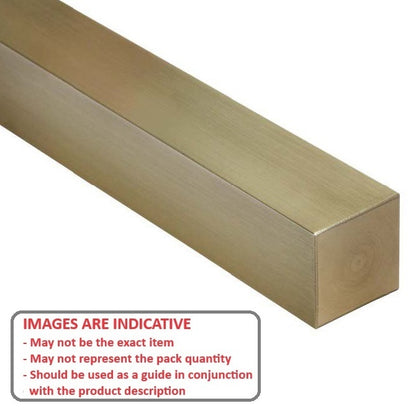 1047598 | 4R-0032-0300-BR (Each) --- Square Keysteel Lengths - 3.175x3.175x300 mm - Brass