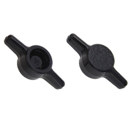 1061440 | KM048-025-TEE-B (10 Pcs) --- Thumb Knobs - 10-24, 10-32 (4.76mm) - Use Own Screw x 25.4 mm x 6.4 mm