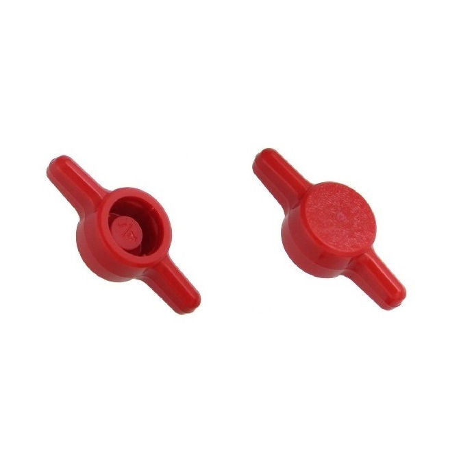 1072883 | KM064-032-TEE-R (PK-15) --- Thumb Knobs - 1/4 - 6.35mm - - Use Own Screw 31.75x7.9 mm For Cap Screws - Plastic Knob