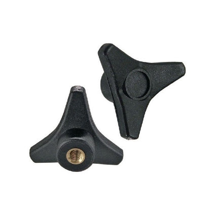 1072801 | KF064C-029-TRI-BHF (Each) --- Tri Knobs - 1/4-20 UNC - 6.35mm - 28.58 - - Blind Hole - Brass Knob