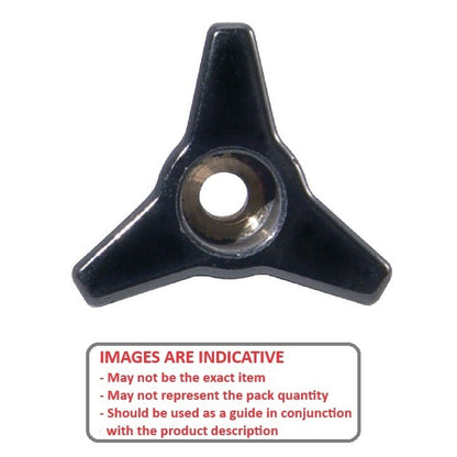 1073322 | KF064C-045-TRI-PF (Each) --- Tri Knobs - 1/4-20 UNC - 6.35mm - 44.96 - - Through Hole - Brass Knob