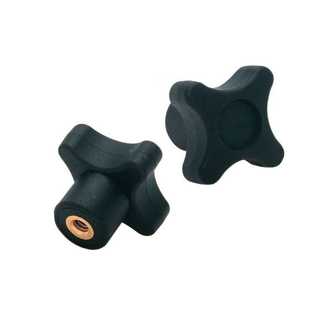 1102951 | KF127C-050-CS (Each) --- Cross Knobs - 1/2-13 UNC - 12.7mm - 50.04x19.1 mm Female - Brass Knob