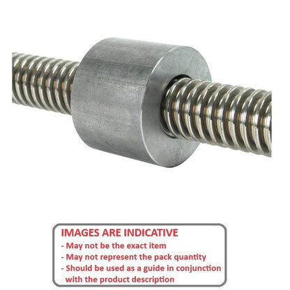 1117009 | KSM184-OUK (Each) --- Nuts Leadscrew - 18x4 mm - Right Hand Metric - Carbon Manganese Steel S300 Pb