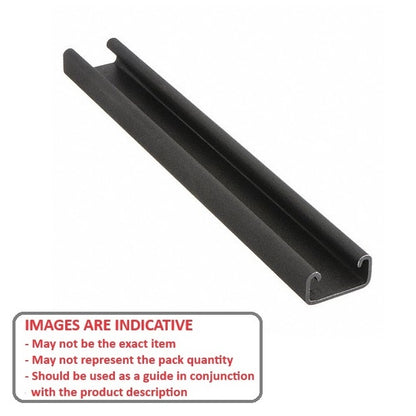 1229766 | PBC-206RS --- Linear - Black Powder Coated Rail 1524.0 mm Long Order other components seperately