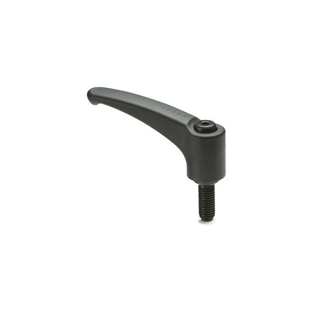 1067076 | KHD-310RS (Each) --- Adjustable Stud Handles - M6 - 6x1mm - 15 mm - Plastic with fibreglass reinforcement Handle