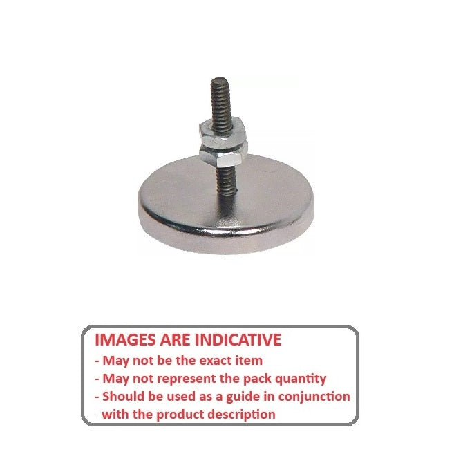 1143230 | MAG-CP-031-05-06-SD (Each) --- Cup Assemblies Stud Magnets - 31.35x4.76 mm - 6-32 UNC
