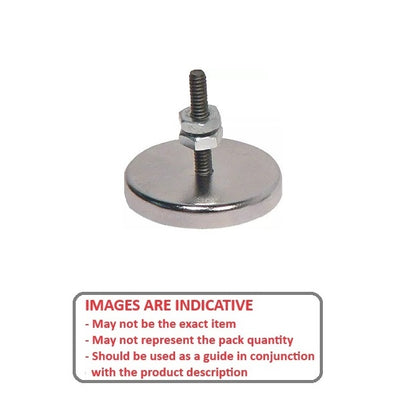 1143230 | MAG-CP-031-05-06-SD (Each) --- Cup Assemblies Stud Magnets - 31.35x4.76 mm - 6-32 UNC