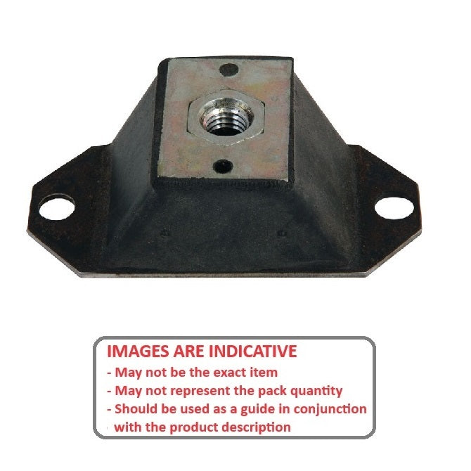 1185505 | MCOM-0091-102 (Each) --- Compression Mounts - 90.718 Kg - 101.6x111.125 mm - Neoprene Rubber Mount