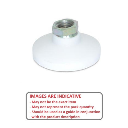 1074273 | MSF-064C-S3AP --- Levelling Socket Mounts - 1/4-20 UNC (6.35mm) x 25.4 mm x 17.8 mm