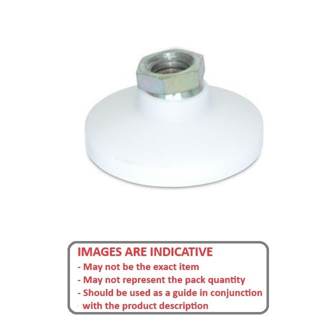 1056504 | MSF-048F-S3AP (Each) --- Levelling Socket Mounts - 10-32 UNF - 4.76mm - 19.1x13.5 mm Swivel - Stainless Steel 303/304 Similar to A2, 18-8 HRB80 Mount