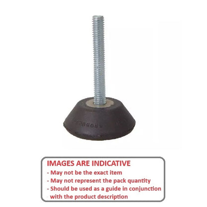 1041718 | TMF-553-ARS (Each) --- Levelling Bonded Neoprene Mounts - 2.5 to 15.8 Kg 1.27x6.35 mm With Stud