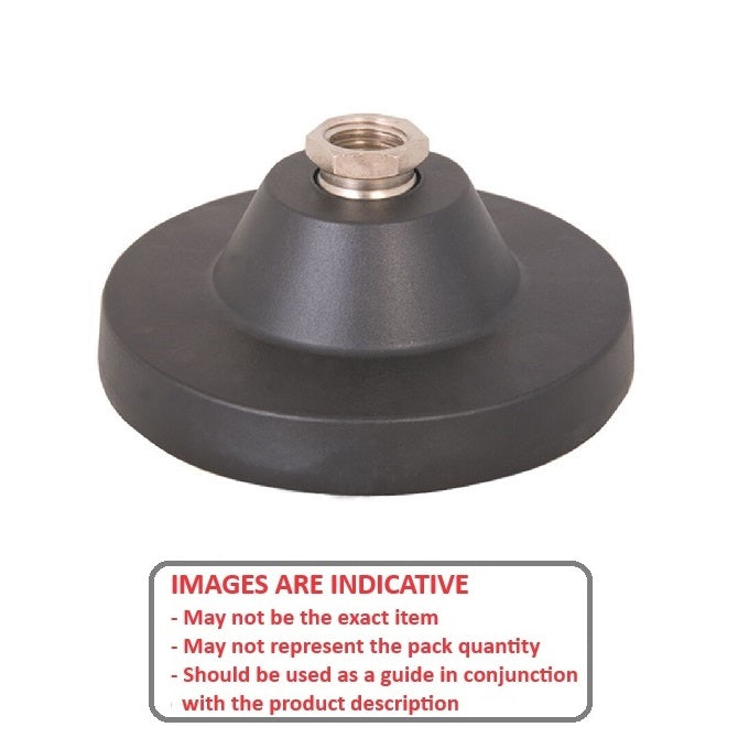 1104874 | MLF-127C-S3NY-0LH --- Levelling Socket Mounts - 1/2-13 UNC (12.7mm) x 101.6 mm x 18.5 mm