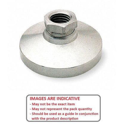 1093761 | MSF-100M-S3 --- Levelling Socket Mounts - M10 (10x1.5mm) x 32 mm x 22 mm