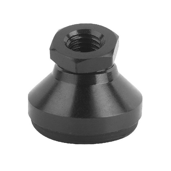 Mounts - Levelling Socket - Swivel - Black Chromate - Rubber Padded
