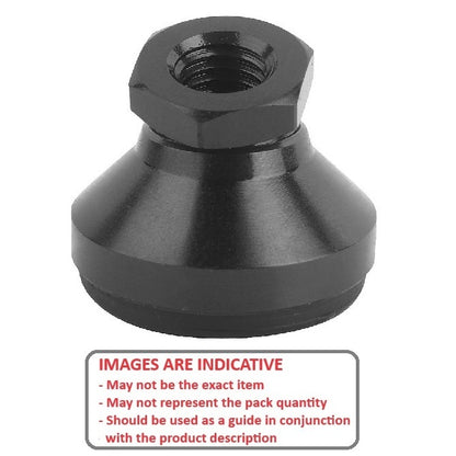 1089916 | MSF-095C-CBCRP --- Levelling Socket Mounts - 3/8-16 UNC (9.53mm) x 31.8 mm x 25.4 mm