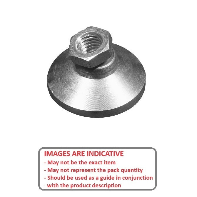 1089901 | MSF-095C-CCC (20 Pcs) --- Levelling Socket Mounts - 3/8-16 UNC (9.53mm) x 31.8 mm x 22.2 mm