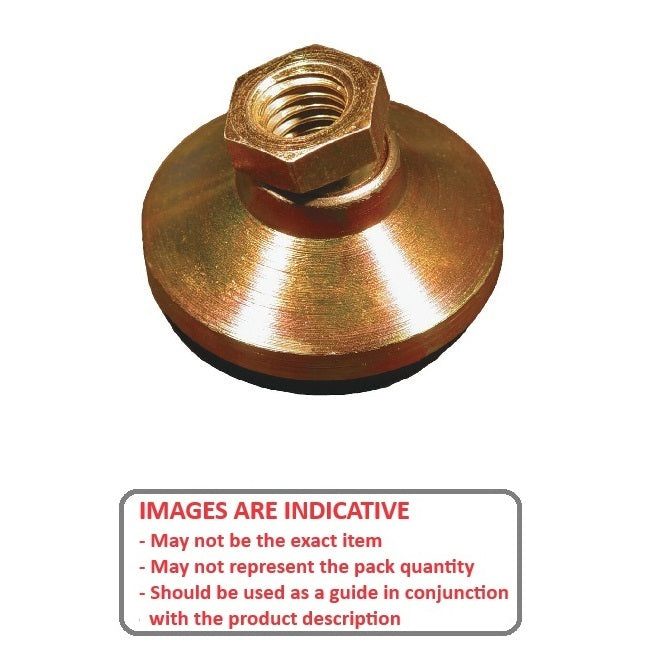 1056502 | MSF-048F-CGCRP (Each) --- Levelling Socket Mounts - 10-32 UNF - 4.76mm - 19.1x13.5 mm Swivel - Steel Mount