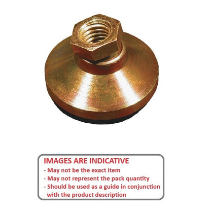 1056502 | MSF-048F-CGCRP (Each) --- Levelling Socket Mounts - 10-32 UNF - 4.76mm - 19.1x13.5 mm Swivel - Steel Mount