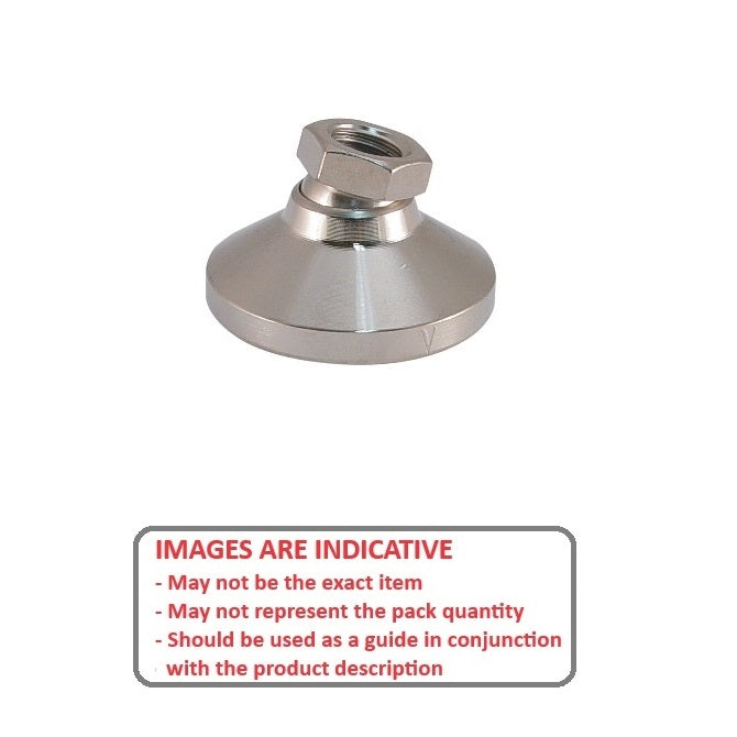 1068940 | MSF-060M-CNP --- Levelling Socket Mounts - M6 (6x1mm) x 19 mm x 13 mm