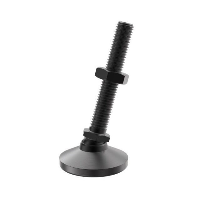 Mounts - Levelling Studded - Swivel - Black Chromate
