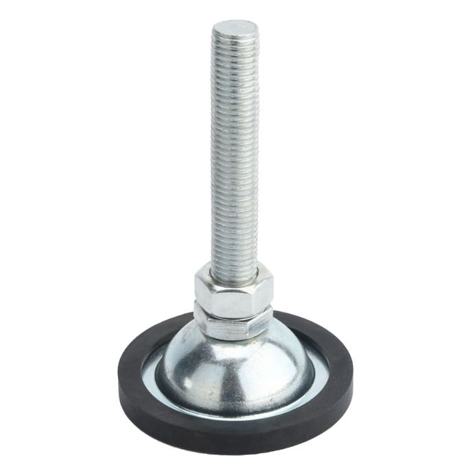 1082389 | MLM-080M-060-ZRP-ECO (PK-4) --- Levelling Studded Mounts - M8 - 8x1.25mm - 45x21 mm Economy - Steel - Zinc Mount