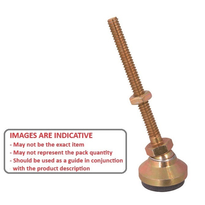 1100412 | MSF-120M-CGCRP --- Levelling Socket Mounts - M12 (12x1.75mm) x 48 mm x 33 mm