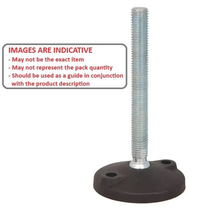 1112320 | MLM-1180-159C-NS3-2LH (Each) --- Levelling Studded Mounts - 5/8-11 UNC - 15.88mm - 101.6x18.5 mm Light Duty - Stainless Steel Mount