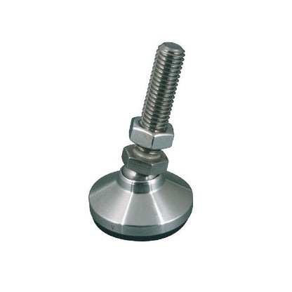 1102871 | MSM-127C-102-S6 (PK-15) --- Levelling Studded Mounts - 1/2-13 UNC - 12.7mm - 47.6x28.6 mm Swivel - Stainless Steel 316 Similar to A4, 18-10 Mount