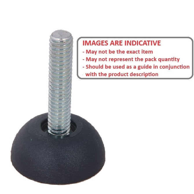 1078446 | MLM-079C-038-TP-032 (Each) --- Levelling Studded Mounts - 5/16-18 UNC - 7.94mm - 32x13 mm Standard - Steel Mount