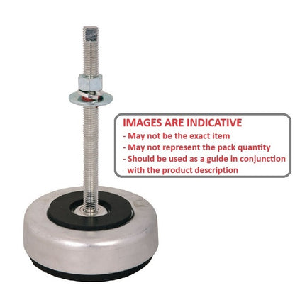 1221045 | MVI-0680-PC --- Vibration Isolation Pads Mounts - 680.4 Kg x 453.6 Kg x 88.9