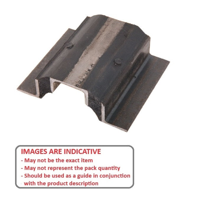 1186581 | MVIS-0091 (Each) --- Vibro Insulator Strips Mounts - 90.718 kg - 101.6x114.3 mm - Neoprene Rubber and Steel Mount