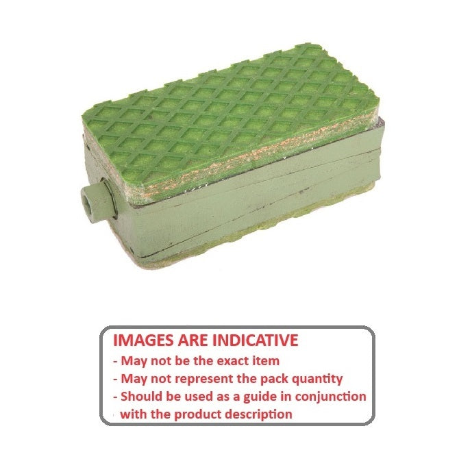 1225558 | MW-0907 (Each) --- Wedge Mounts - 907.2 Kg - 152.4x76.2 mm Light Duty - Steel Mount