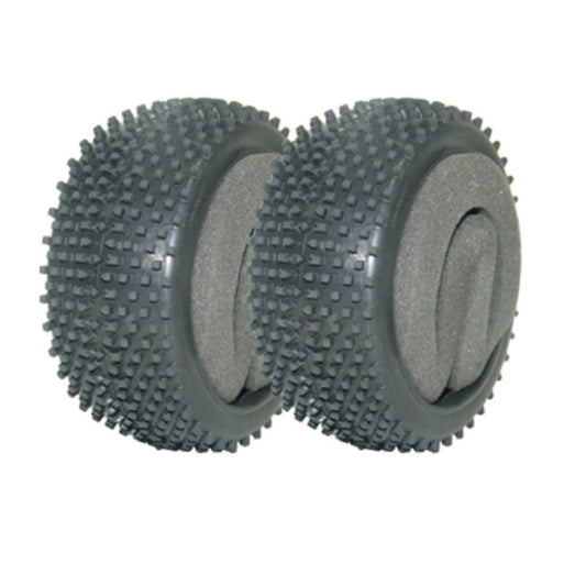 1225496 | MV3693S-ME (2 Pcs) --- RC - Tyres Cage Buggy GP and BL Square Block Tyres With Foam