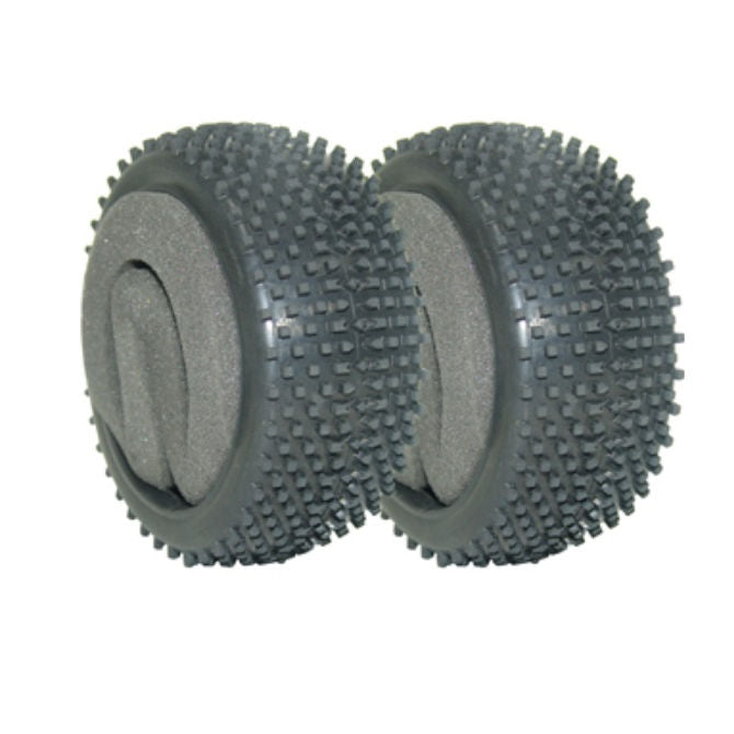 1229644 | MV3693S-ME (PK-2) --- Great Vigor Parts Hobby - Tyres Cage Buggy GP and BL - Square Block Tyres With Foam